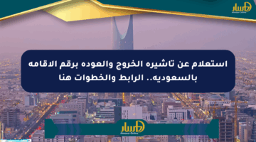 استعلام عن تأشيرة الخروج والعودة برقم الإقامة بالسعودية.. الرابط والخطوات هنا